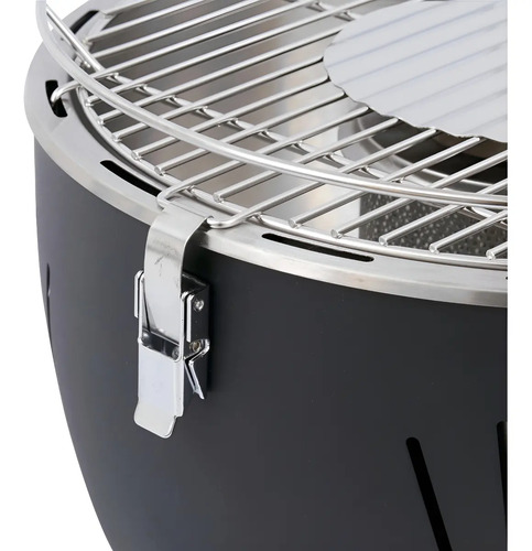 Churrasqueira Móvel Naterial Table Grill Aço Inoxidável 35x23cm Preto