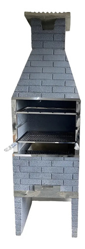 Churrasqueiras pre moldadas tijolinho 065cm x 225 cor cinza