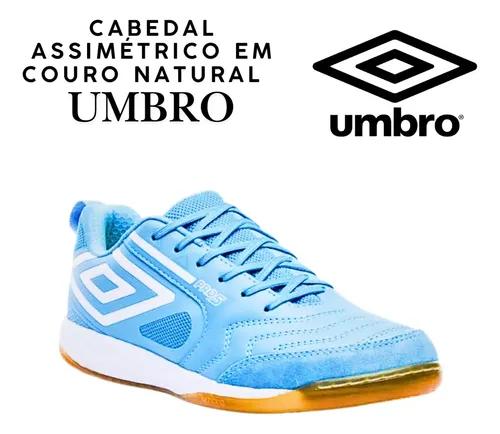 Chuteira Futsal Umbro Pro 5 Bump Original Couro Natural
