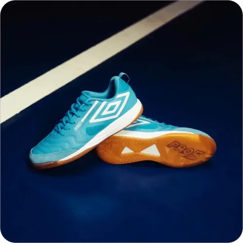 Chuteira Futsal Umbro Pro 5 Bump Original Couro Natural