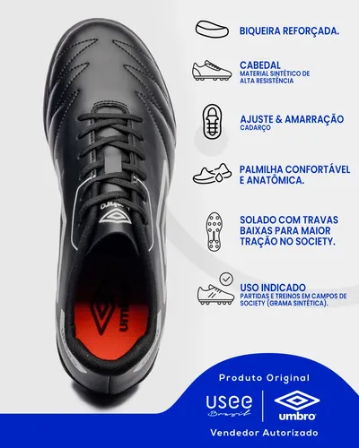 Chuteira Umbro Society Grama Sintética Tf Manchester