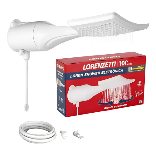 Chuveiro ducha lorenzetti loren shower eletronico branco 680 1