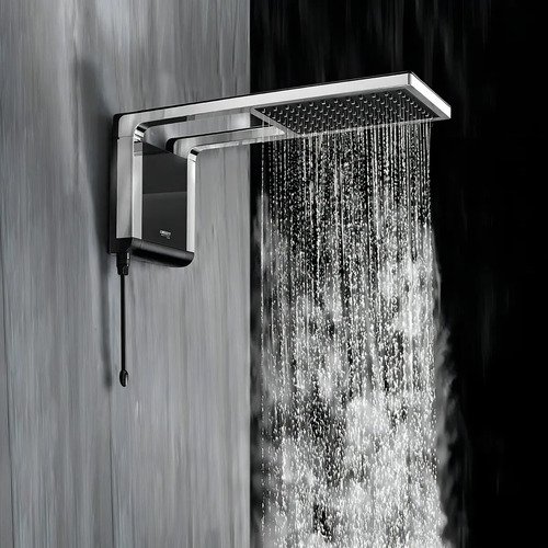 Chuveiro Elétrico De Parede Lorenzetti Acqua Ultra Storm Preto-cromado 127v