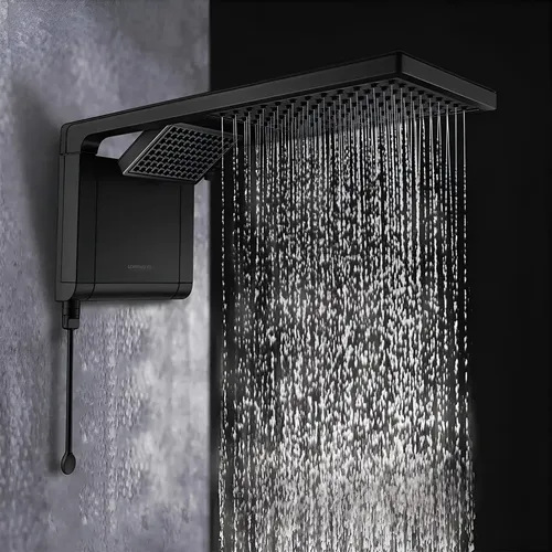 Chuveiro Elétrico Lorenzetti Acqua Ultra Duo Preto Fosco