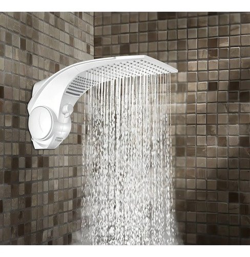 Chuveiro Eletrônico Lorenzetti Duo Shower Quadra Multitemperaturas 7500W Branco
