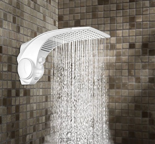 Chuveiro Eletrônico Lorenzetti Duo Shower Quadra Multitemperaturas 7500W Branco