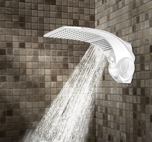 Chuveiro Eletrônico Lorenzetti Duo Shower Quadra Multitemperaturas 7500W Branco