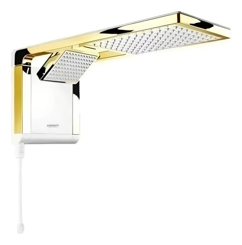 Chuveiro lorenzetti acqua duo ultra gold dourado luxo cor br