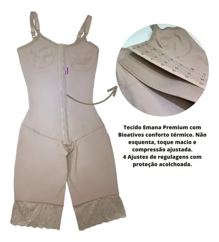 Cinta Pós Cirúrgica Emana Lipo Abdominoplastia Reforço Duplo