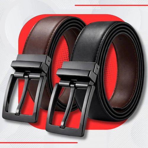 Cinto duplo em synthetic leather brasilchic pretomarrom lisa