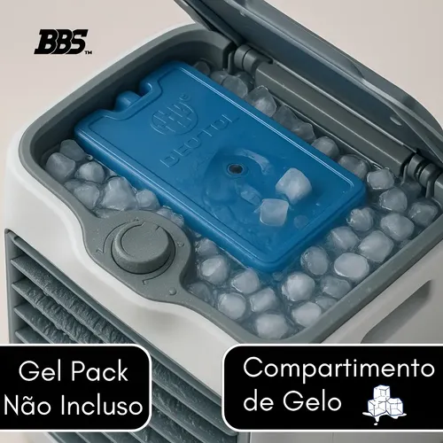 Climatizador Purificador De Ar 16l Reservatório Agua + Gelo