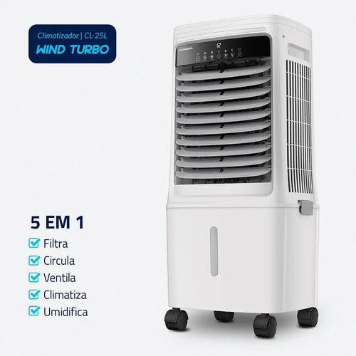 Climatizador Wind Turbo Mondial Branco 150W CL-25L