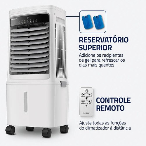 Climatizador Wind Turbo Mondial Branco 150W CL-25L