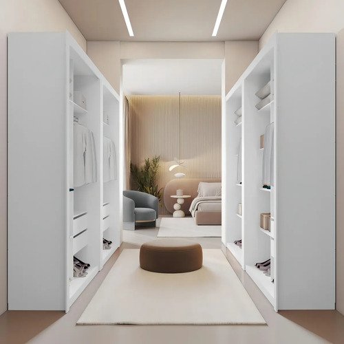 Closet Modulado 6 Gavetas Amoudi Móveis Cor Branco