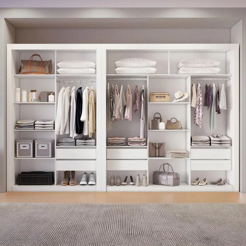 Closet Modulado 6 Gavetas Amoudi Móveis Cor Branco