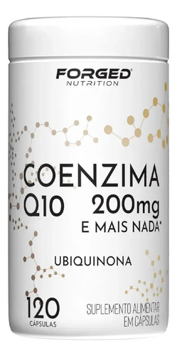 Coenzima q10 200mg pura 120 capsulas forged nutrition sabo