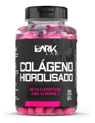 Colageno hidrolisado 120 caps dark lab sabor sem sabor