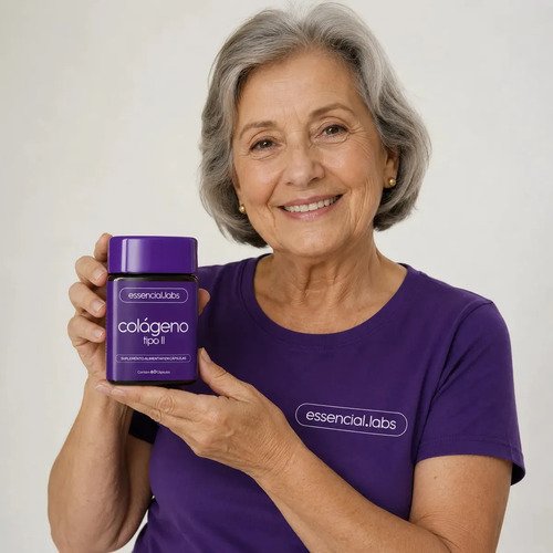 COLÁGENO TIPO 2 com 45mg - Fórmula Exclusiva para a Articulação com Máxima Concentração e Biodisponibilidade - 60 Cápsulas