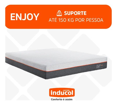 Colchão Casal Enjoy Inducol 138x188cm C/ Visco 25cm Altura