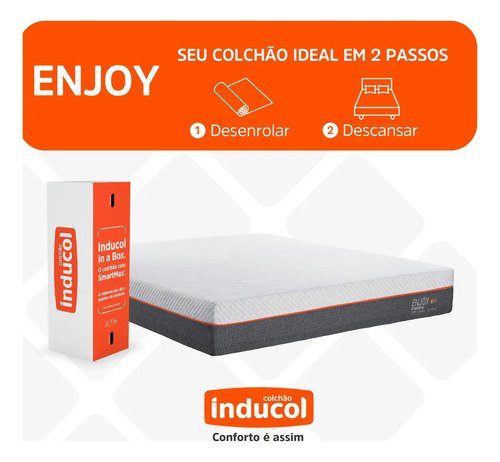 Colchão Casal Enjoy Inducol 138x188cm C/ Visco 25cm Altura