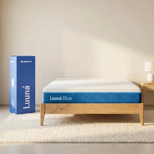 Colchao casal luuna blue espuma 21 cm com bloqueio de movime