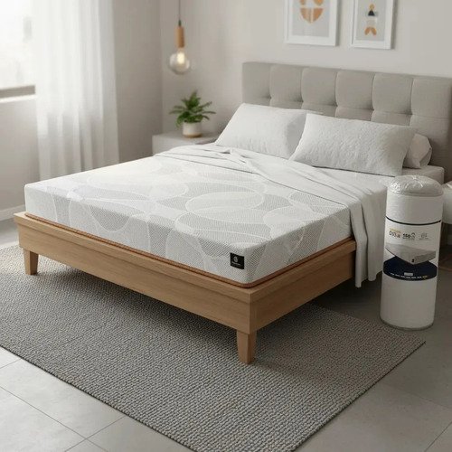 Colchao casal ortopedico espuma d33 a vacuo lucas home bra