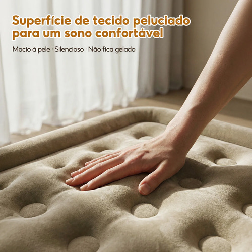 Colchão Inflável Casal Queen 200*150*44cm C/bomba Bivolt Usb