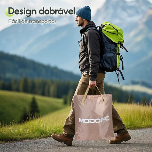 Colchão Inflável MODOFO Solteiro 190x100 cm com Bomba Elétrica, para Camping e Casa