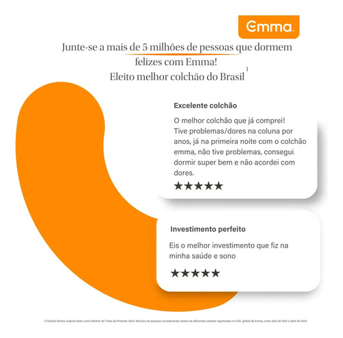 Colchão Queen Emma Basics 17 – 158x198cm - Espuma D28 17cm com Tecnologia Alemã, Embalado à Vácuo, Firmeza Ideal, Suporte Confortável