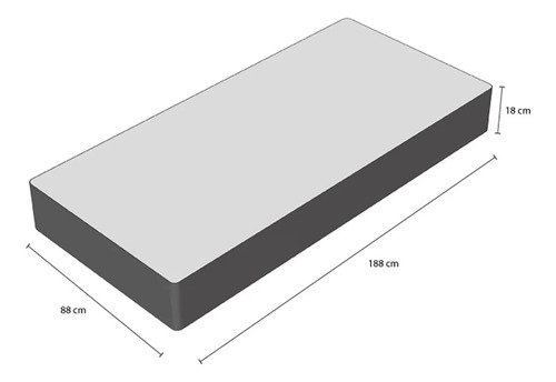 Colchão Solteiro Ortobom Poli D28 88x188 cm Firme Espuma EPS Marrom