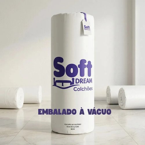 Colchão Solteiro Soft Dream D23 Antialérgico Conforto 14cm