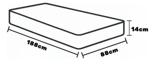 Colchão Solteiro Soft Dream D23 Antialérgico Conforto 14cm