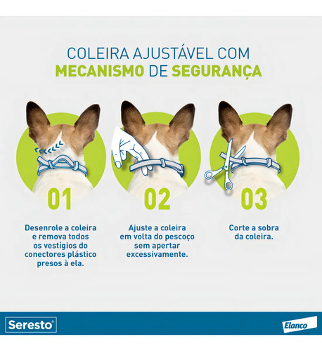 Coleira Antipulgas E Carrapatos Seresto Acima De 8kg Elanco