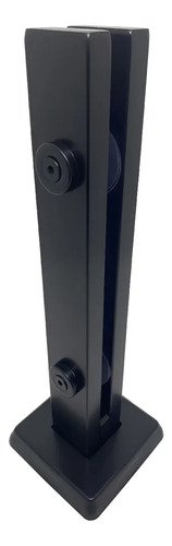 Coluna torre aco inox preto fosco 40cm 2 furos puxadores onl