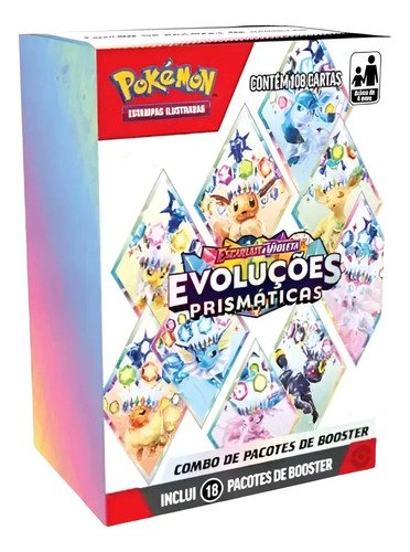 Combo de booster ev85 evolucoes prismaticas copag