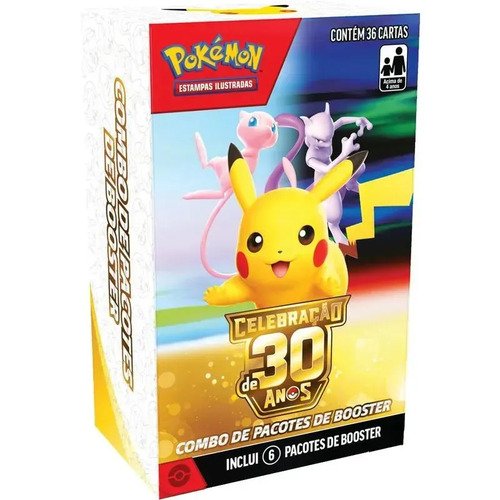 Combo de booster pokemon celebracao 30 anos copag portugue