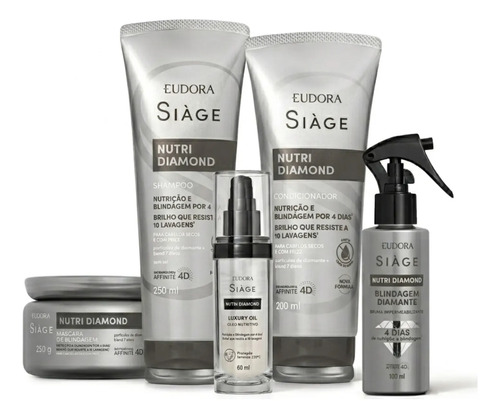 Combo siage nutri diamond 5 itens