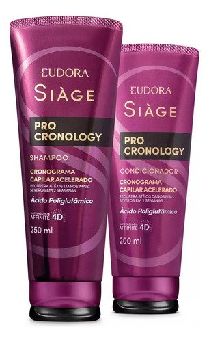 Combo siage pro cronology shampoo 250ml condicionador 200