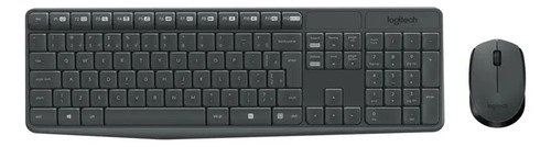 Combo teclado e mouse sem fio logitech mk235 layout abnt2