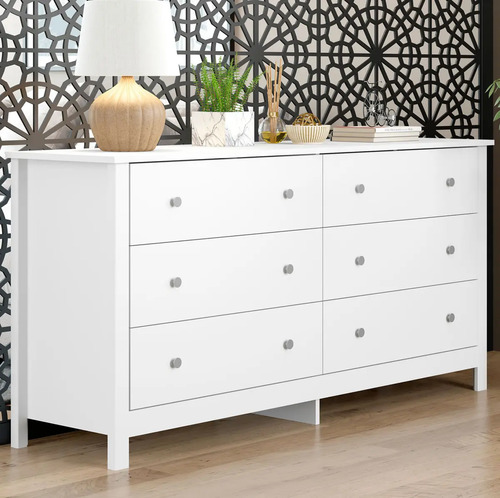 Cômoda Ditália 6 Gavetas Dm-221 Branco Br