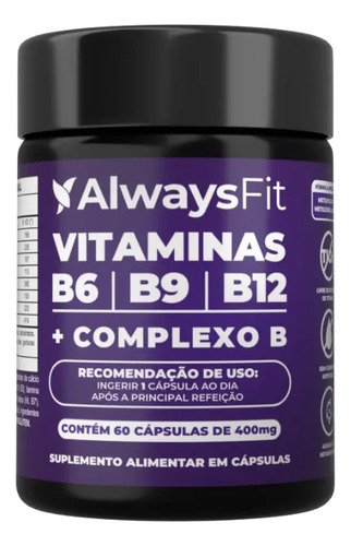 Complexo b alwaysfit metilfolato metilcobalamina vitaminas d
