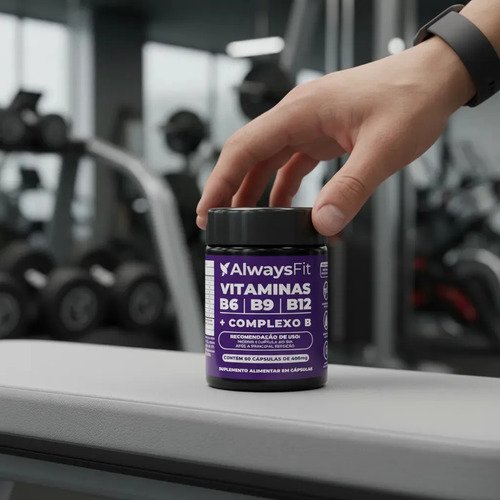 Complexo B Alwaysfit | Metilfolato + Metilcobalamina + Vitaminas do Complexo B | 60 Cápsulas