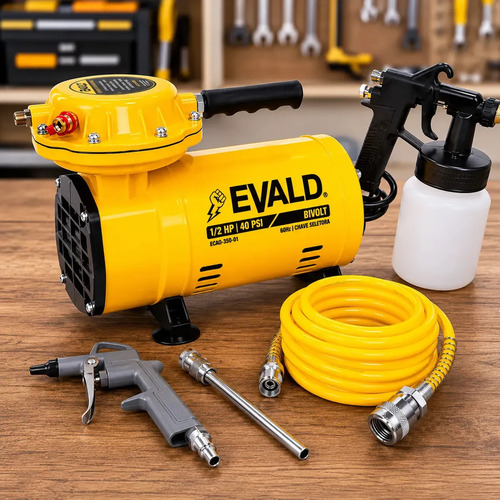 Compressor ar direto 12hp 350w 40 psi com kit bivolt evald a