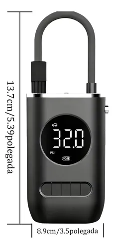 Compressor De Ar Portátil Digital Inflador Pneu Carro Moto