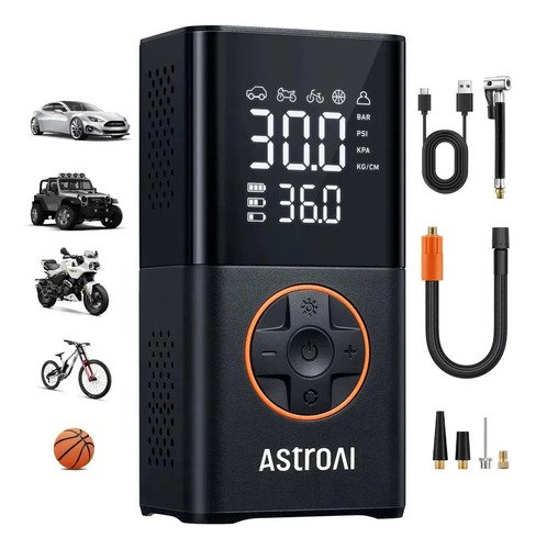 Compressor portatil mini car air pump digital bomba eletrica