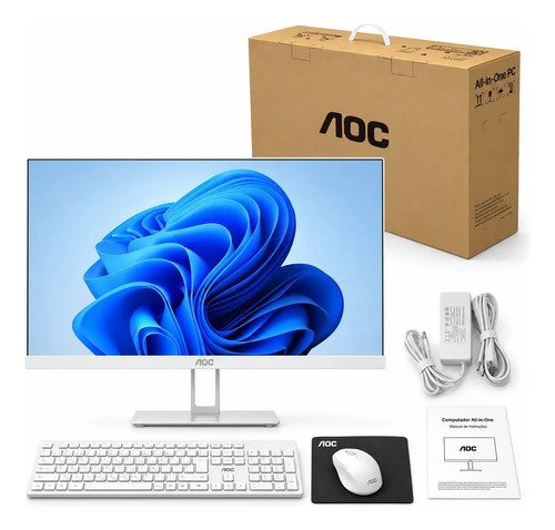 Computador All In One Aoc Intel I5 23.8" Ddr3 Ssd Teclado Mouse