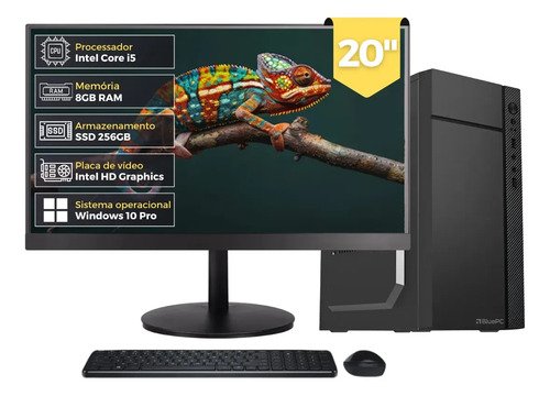 Computador completo flash intel core i5 3470 ram 8gb ssd 256