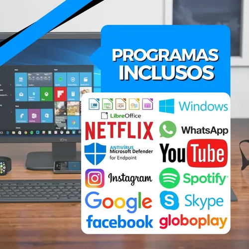 Computador Completo Tob Intel Core I5 Wifi Ssd 240gb 8gb Ram