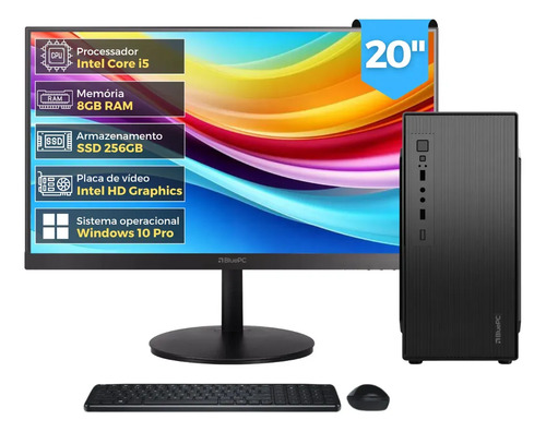 Computador completo top intel core i5 4570 8gb ram ssd 256gb