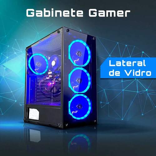 Computador Gamer Intel Core i7 16GB SSD 512GB Monitor 19" Kit Strong Tech